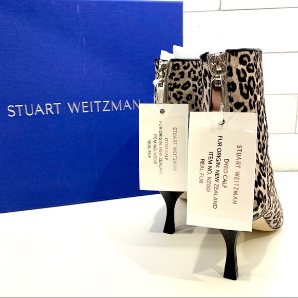 NIB Stuart Weitzman cheetah print calf hair boots - Picture 15 of 15
